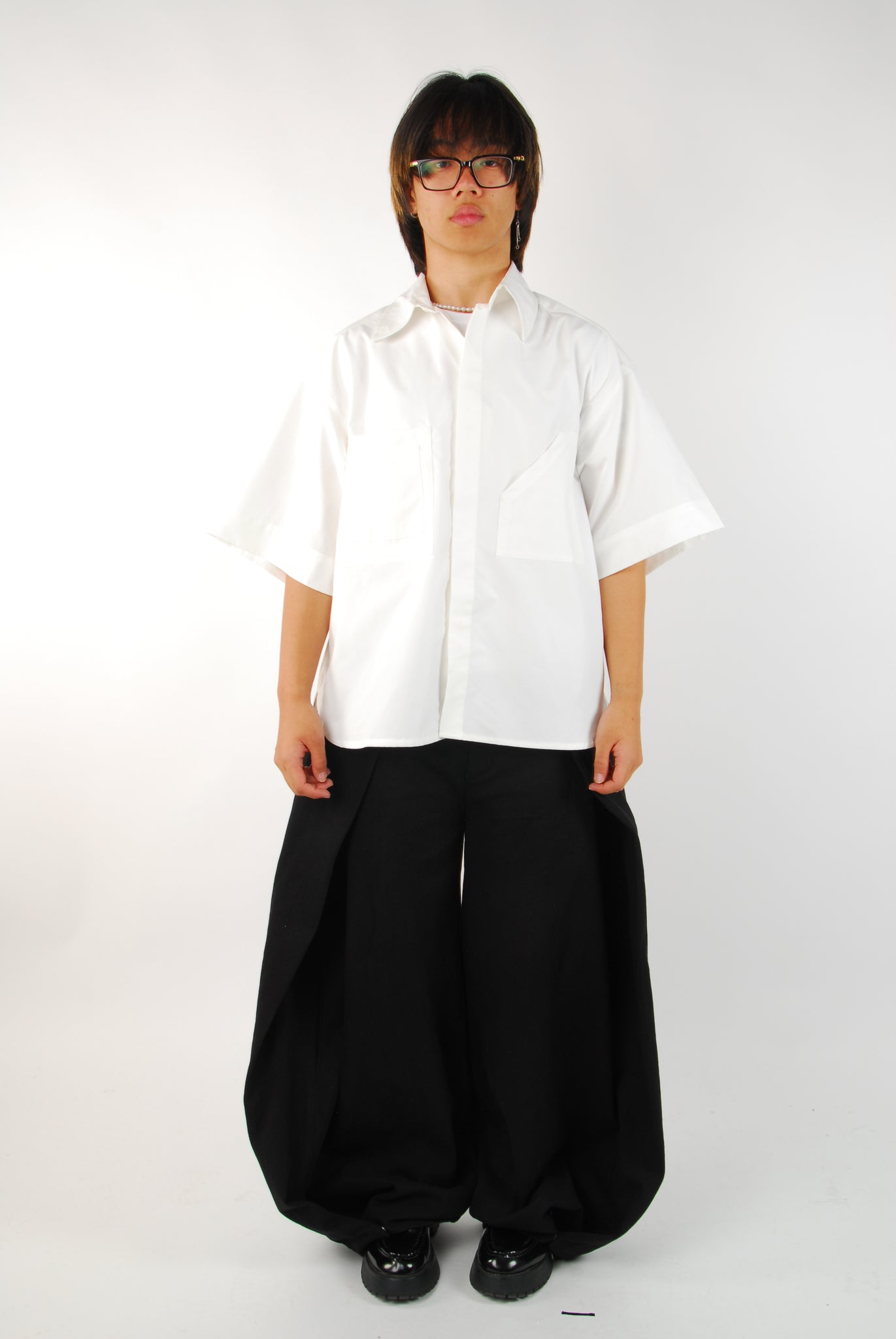 asymmetrical Patchwork Shirt