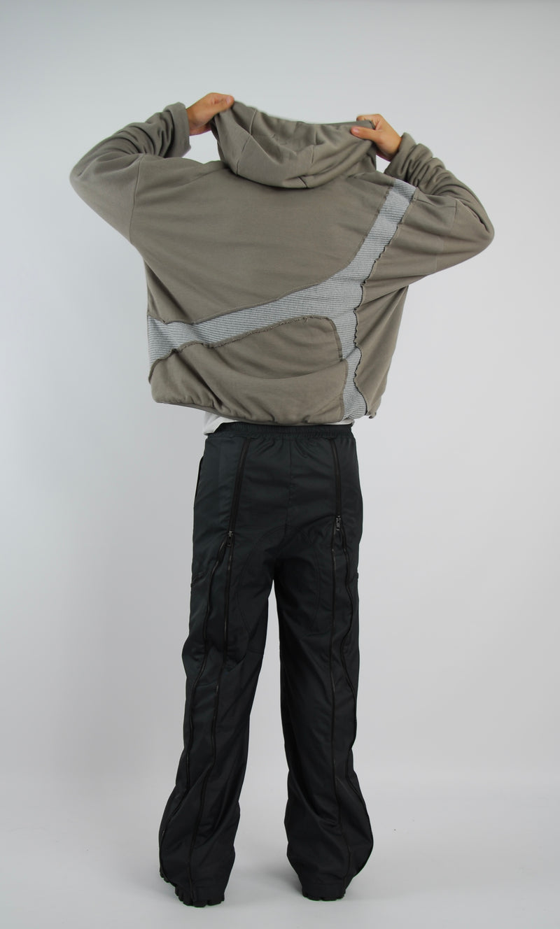 Asymetrical illustration zipper/jacket — view 7