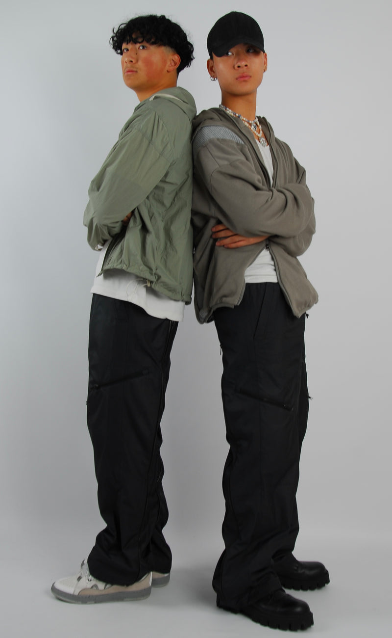 Asymetrical illustration zipper/jacket — view 6