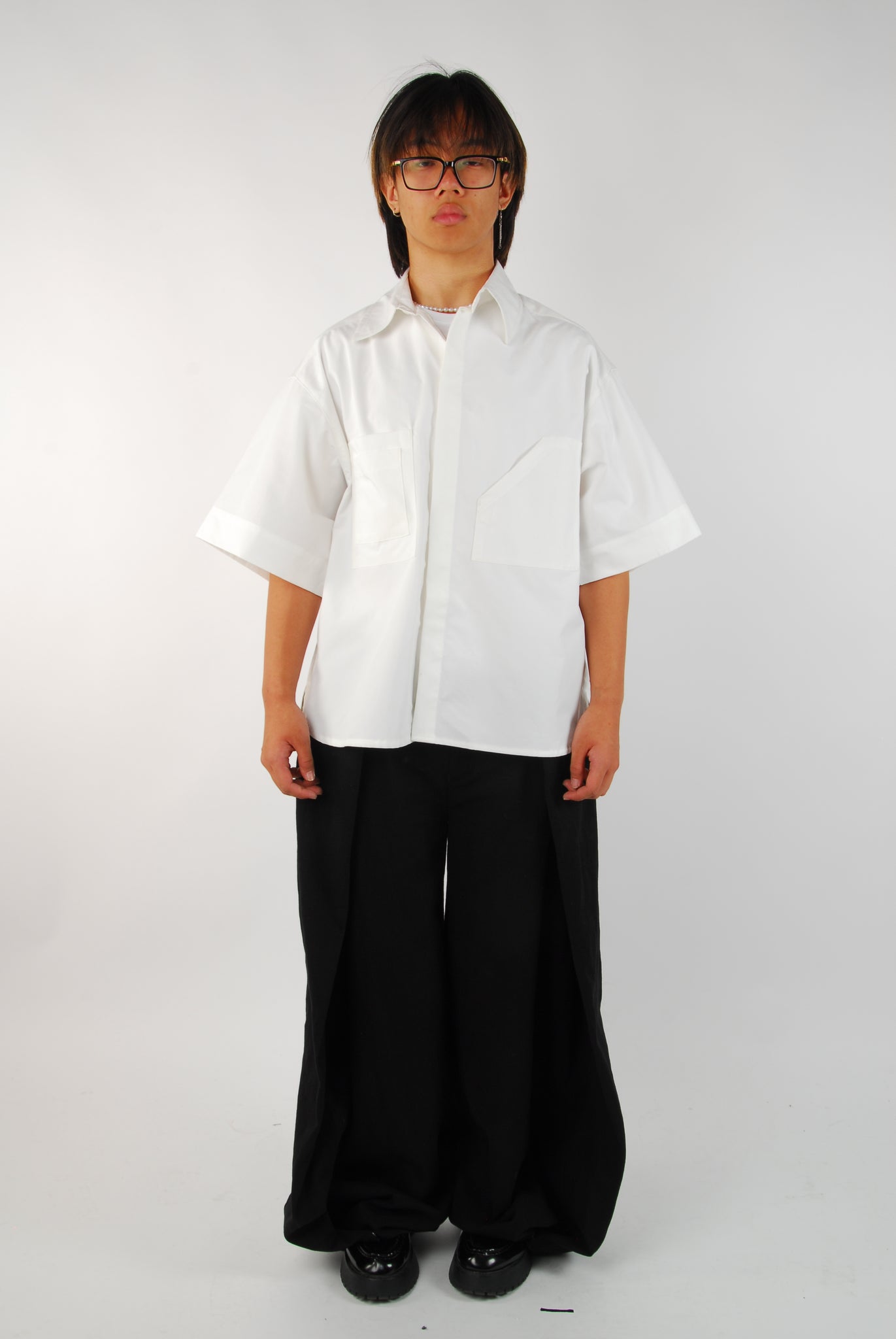 asymmetrical Patchwork Shirt