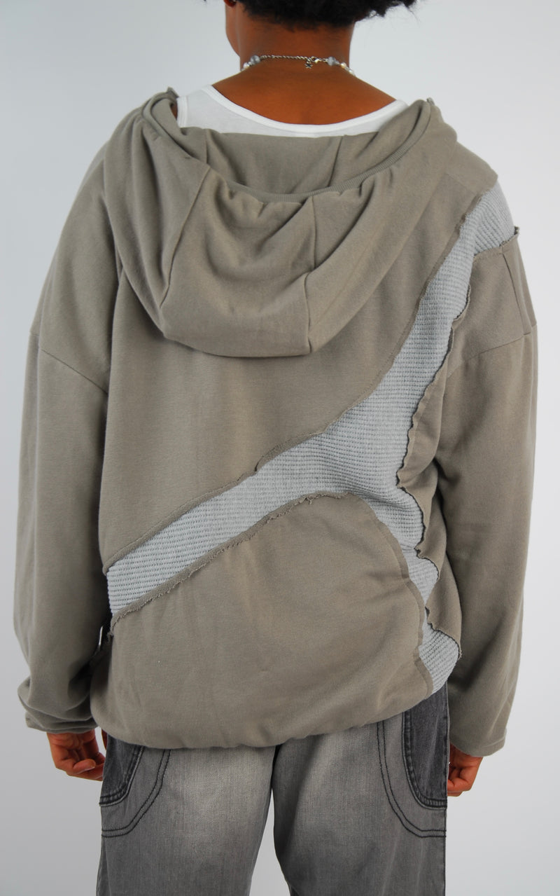 Asymetrical illustration zipper/jacket — view 2