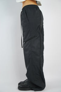 Alcyus- black track pants zip up