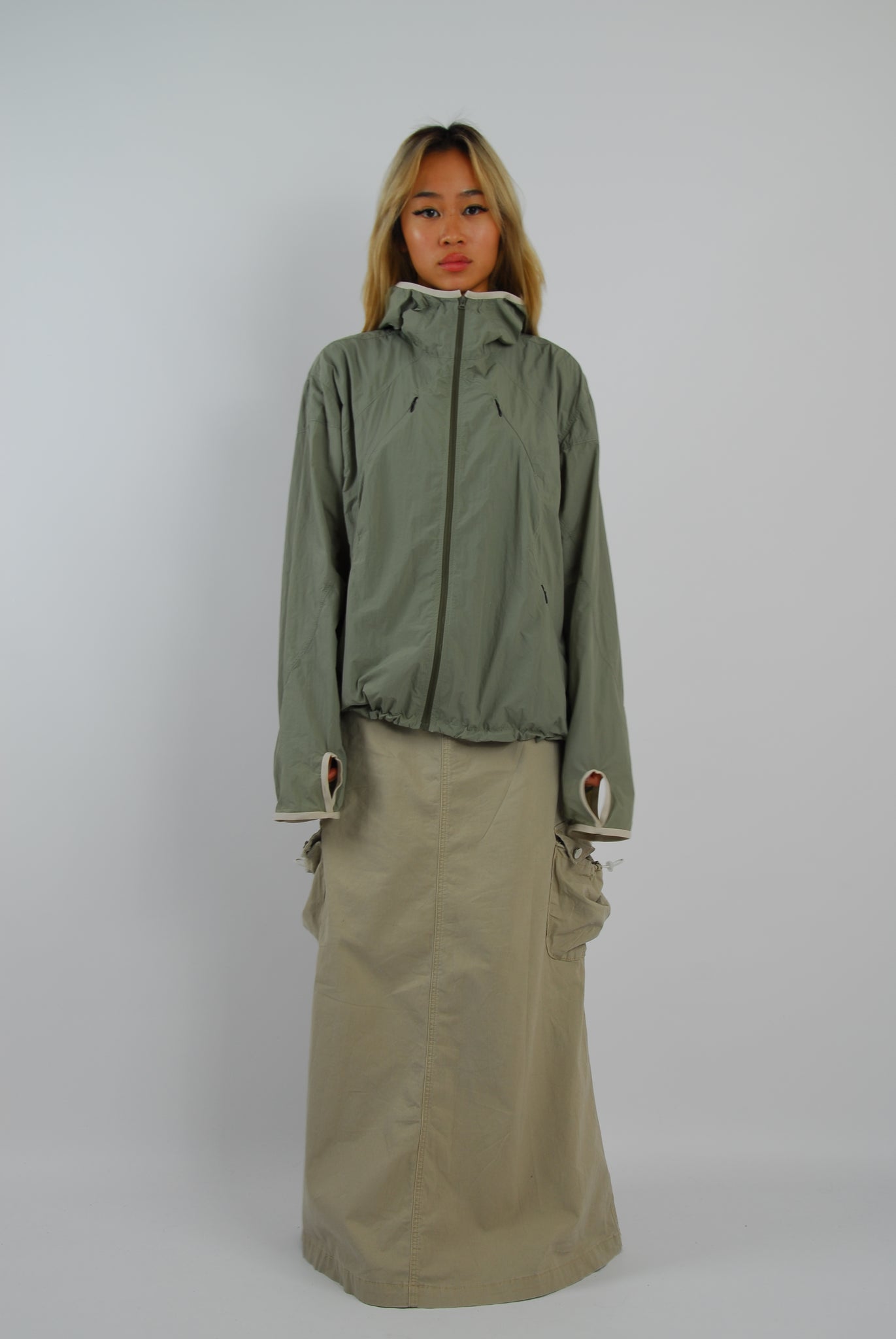 Alcyus khaki track jacket