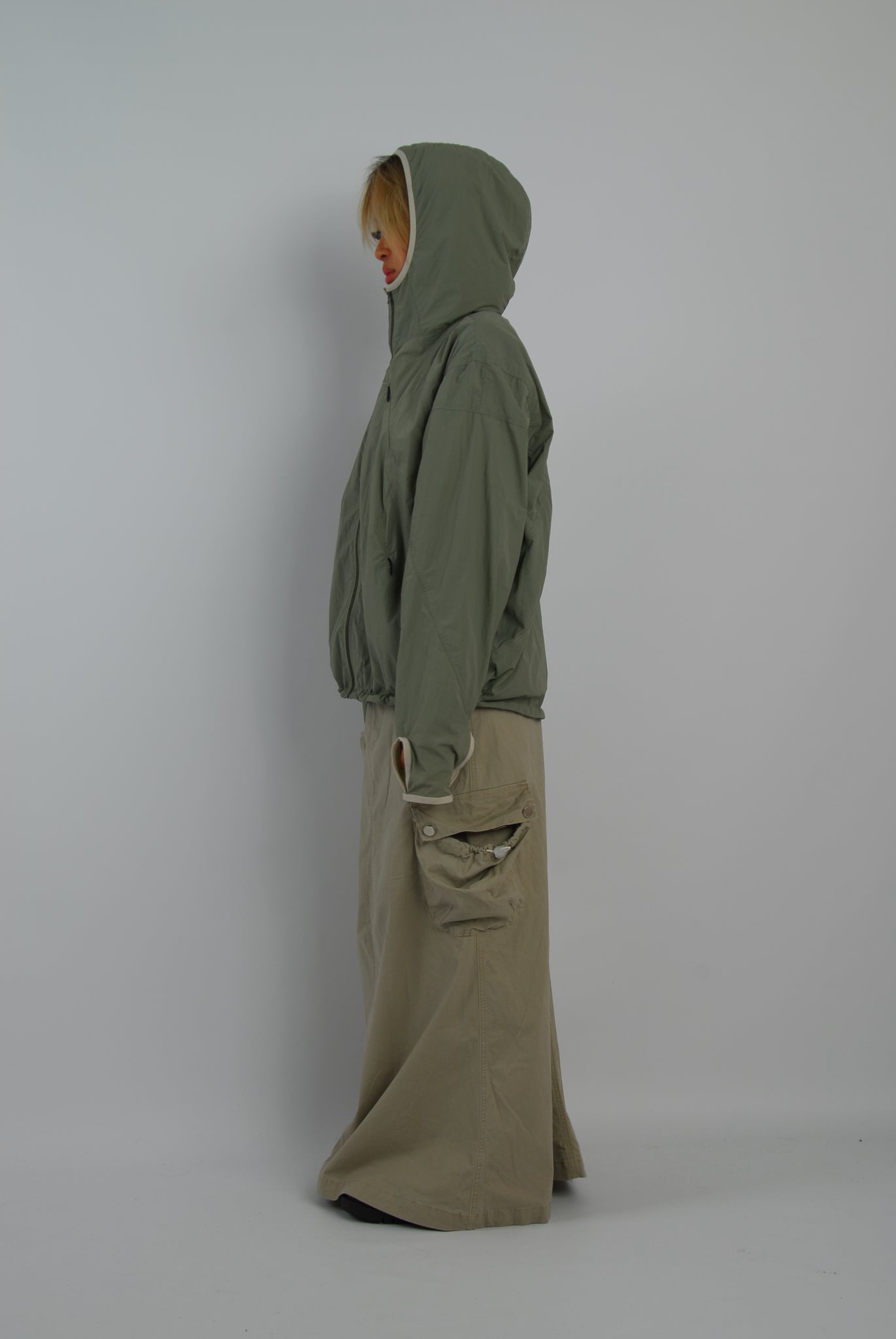 Alcyus khaki track jacket