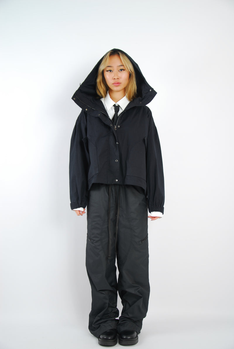 Alcyus- black track zip up — view 7
