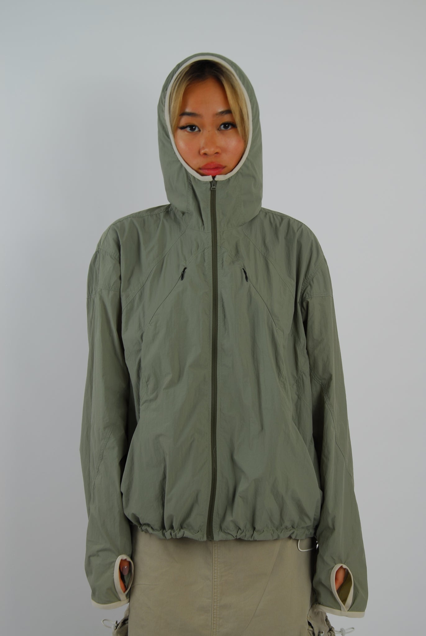 Alcyus khaki track jacket