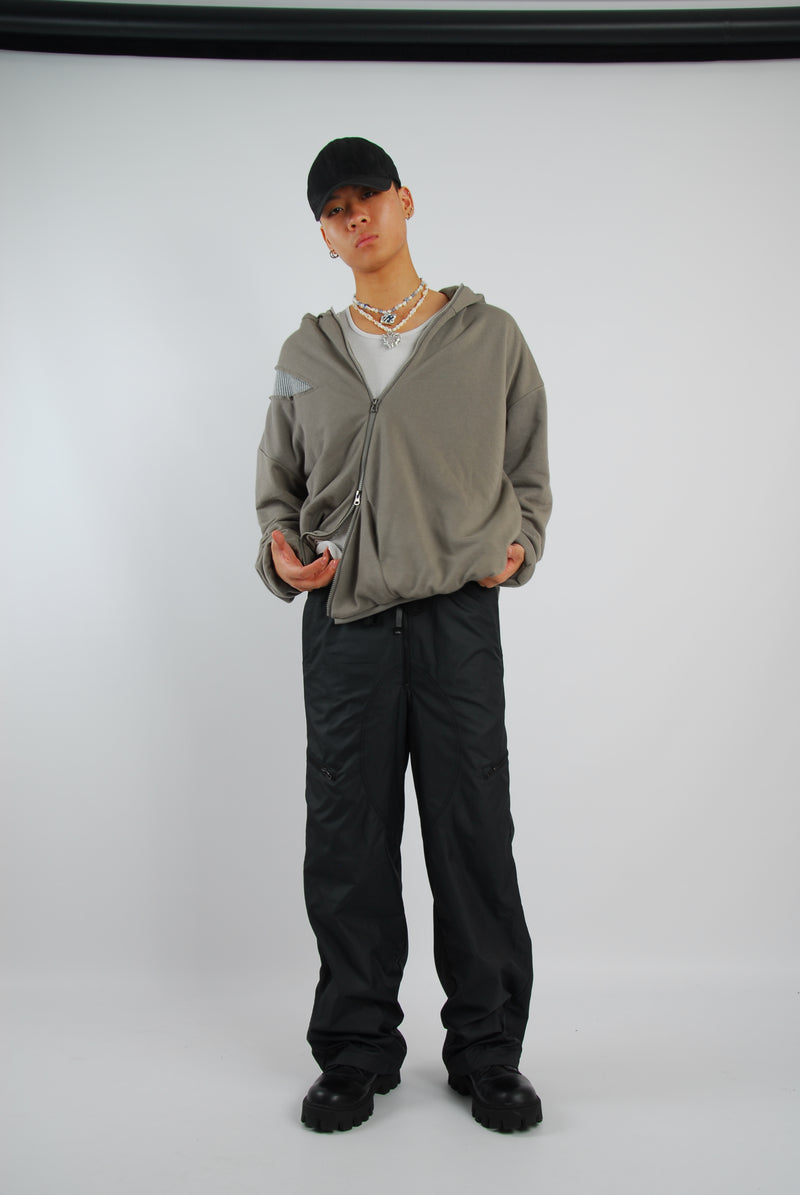 Asymetrical illustration zipper/jacket — view 5